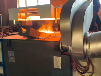 melting copper furnace
