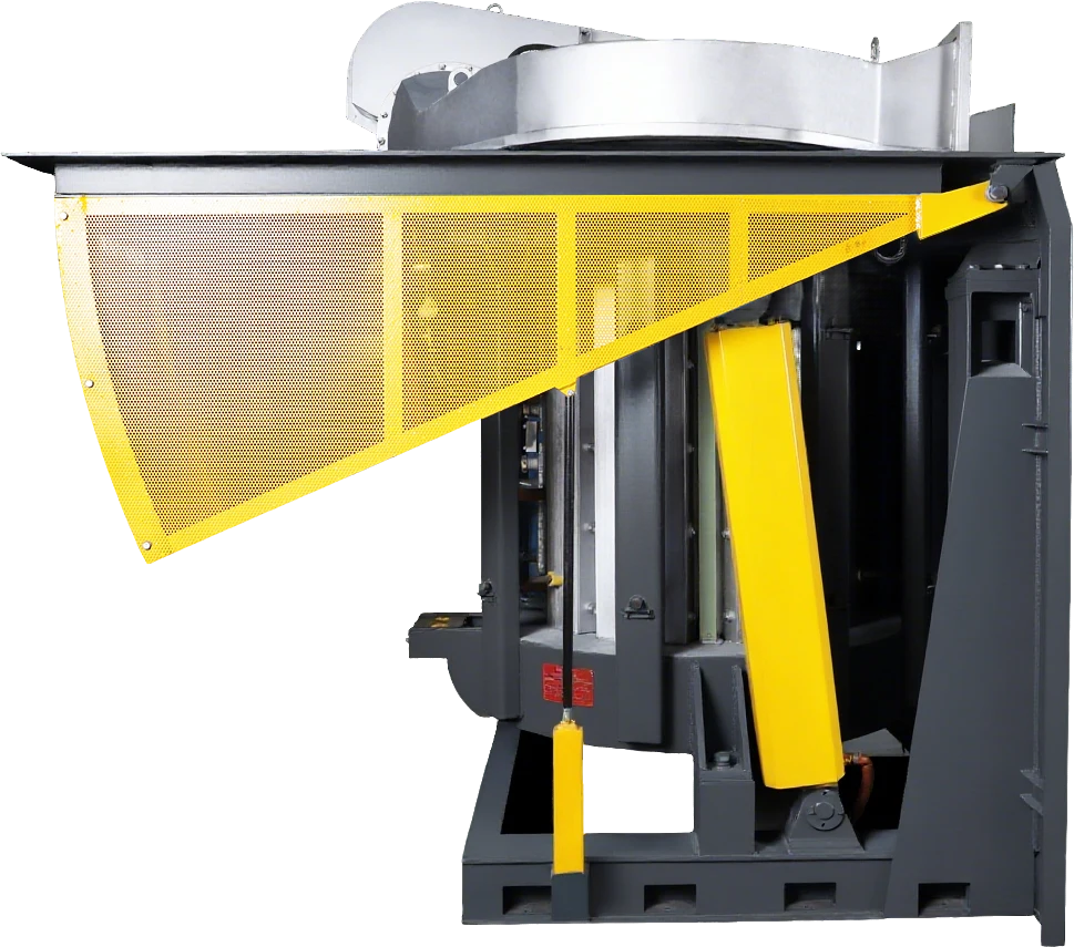 The open-type steel shell melting furnace