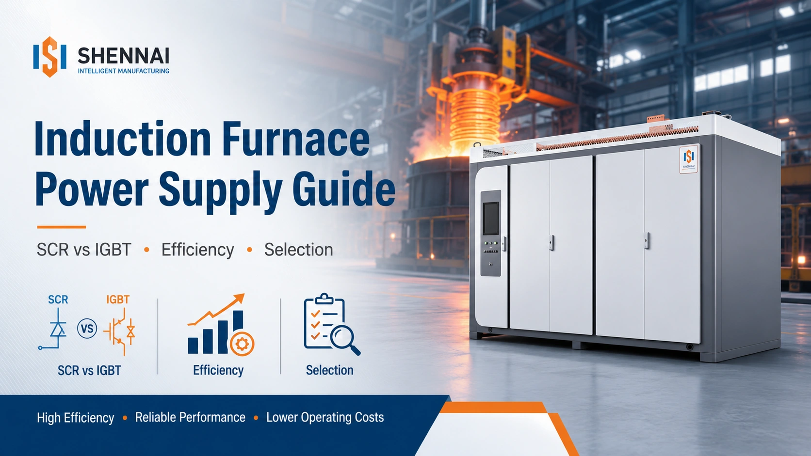 Induction Furnace Power Supply Guide How to Compare SCR, IGBT, Efficiency, and Selection Factors